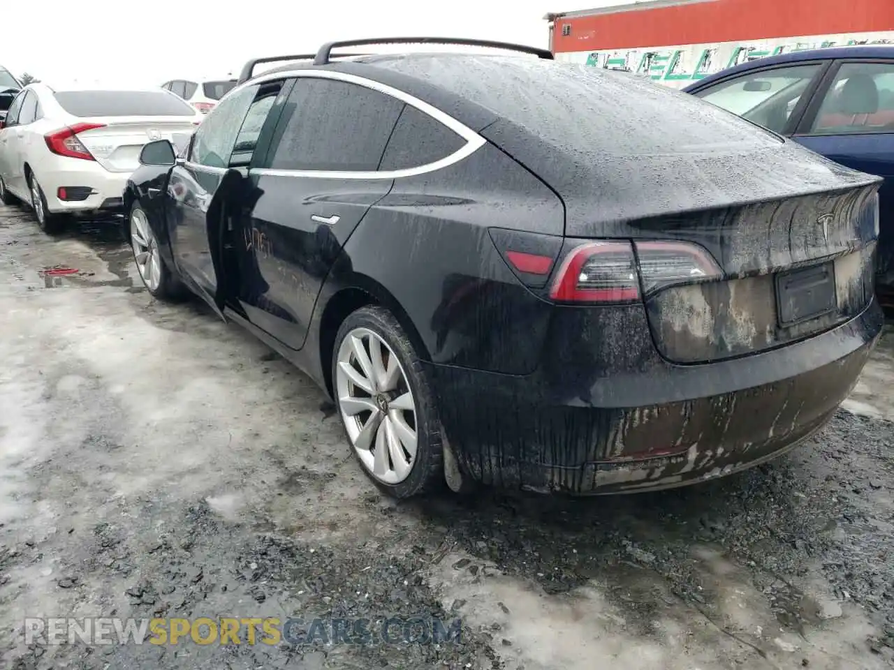 2 Photograph of a damaged car 5YJ3E1EA3KF265389 TESLA MODEL 3 2019
