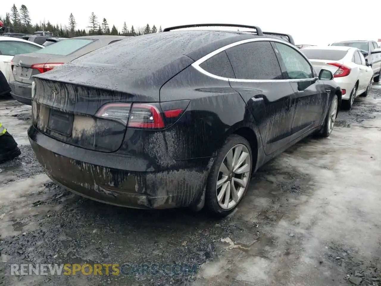 3 Photograph of a damaged car 5YJ3E1EA3KF265389 TESLA MODEL 3 2019