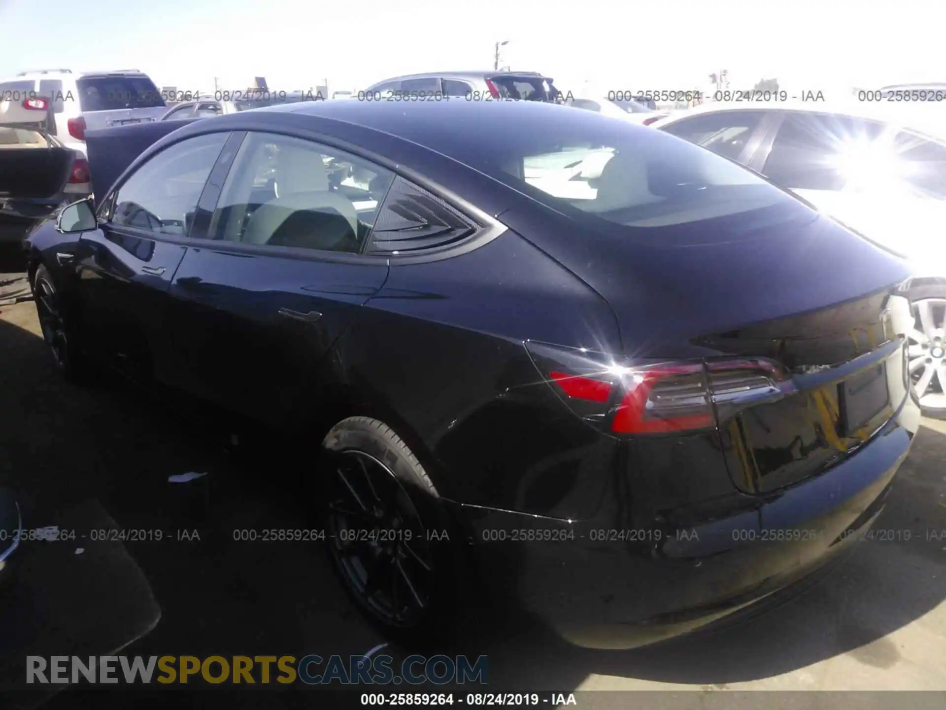3 Photograph of a damaged car 5YJ3E1EA3KF301646 TESLA MODEL 3 2019