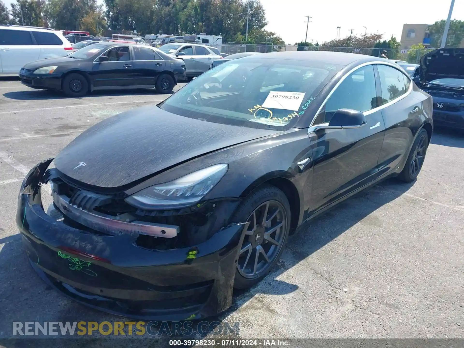 2 Photograph of a damaged car 5YJ3E1EA3KF304546 TESLA MODEL 3 2019