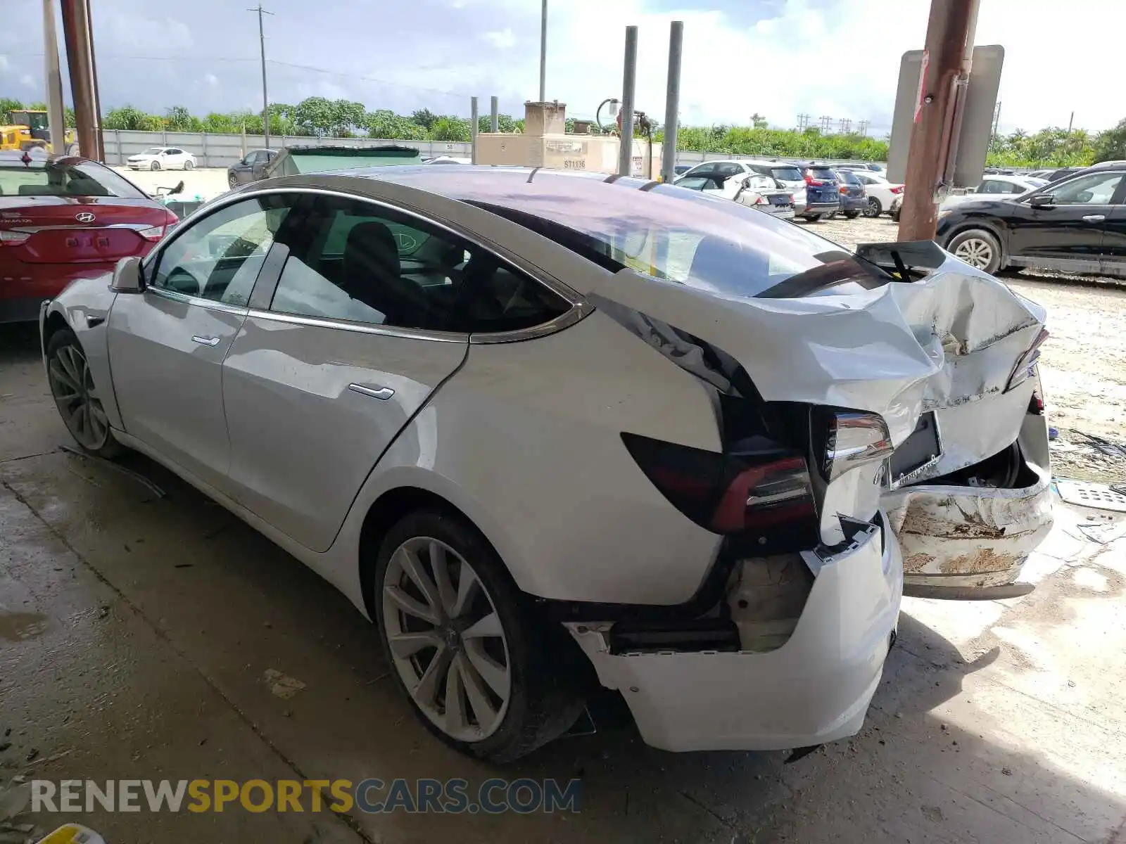 3 Photograph of a damaged car 5YJ3E1EA3KF311688 TESLA MODEL 3 2019