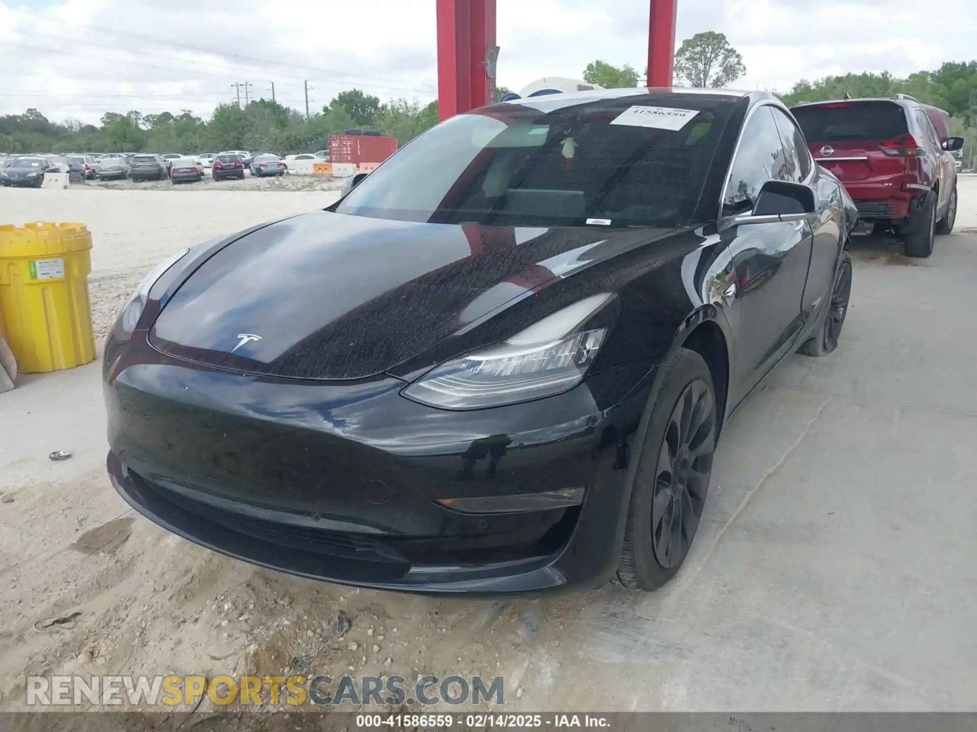 2 Photograph of a damaged car 5YJ3E1EA3KF324053 TESLA MODEL 3 2019