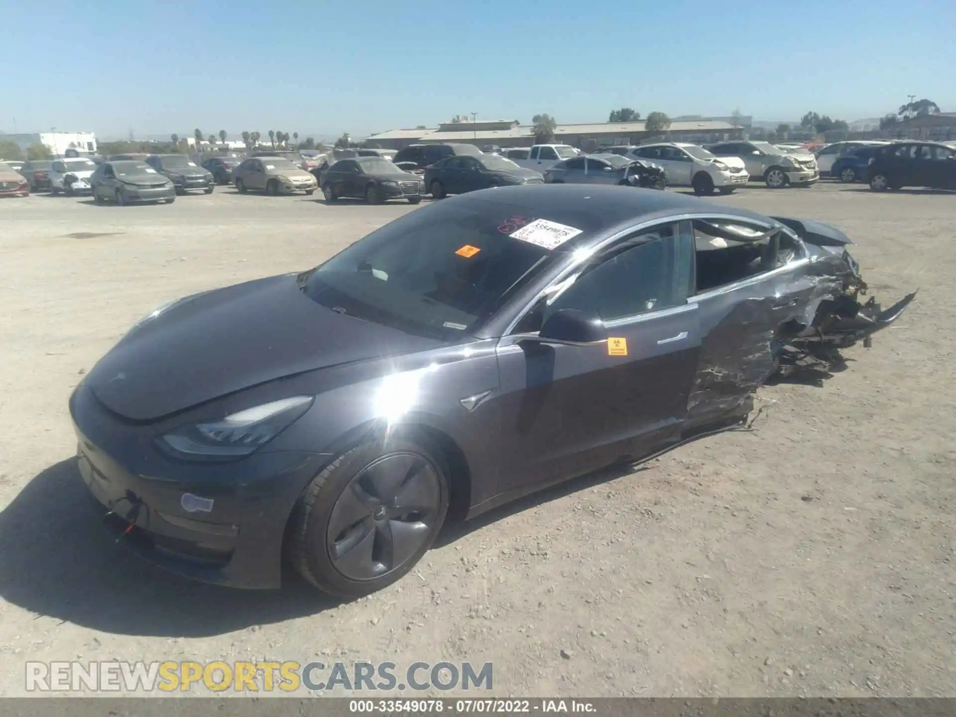 2 Photograph of a damaged car 5YJ3E1EA3KF325736 TESLA MODEL 3 2019