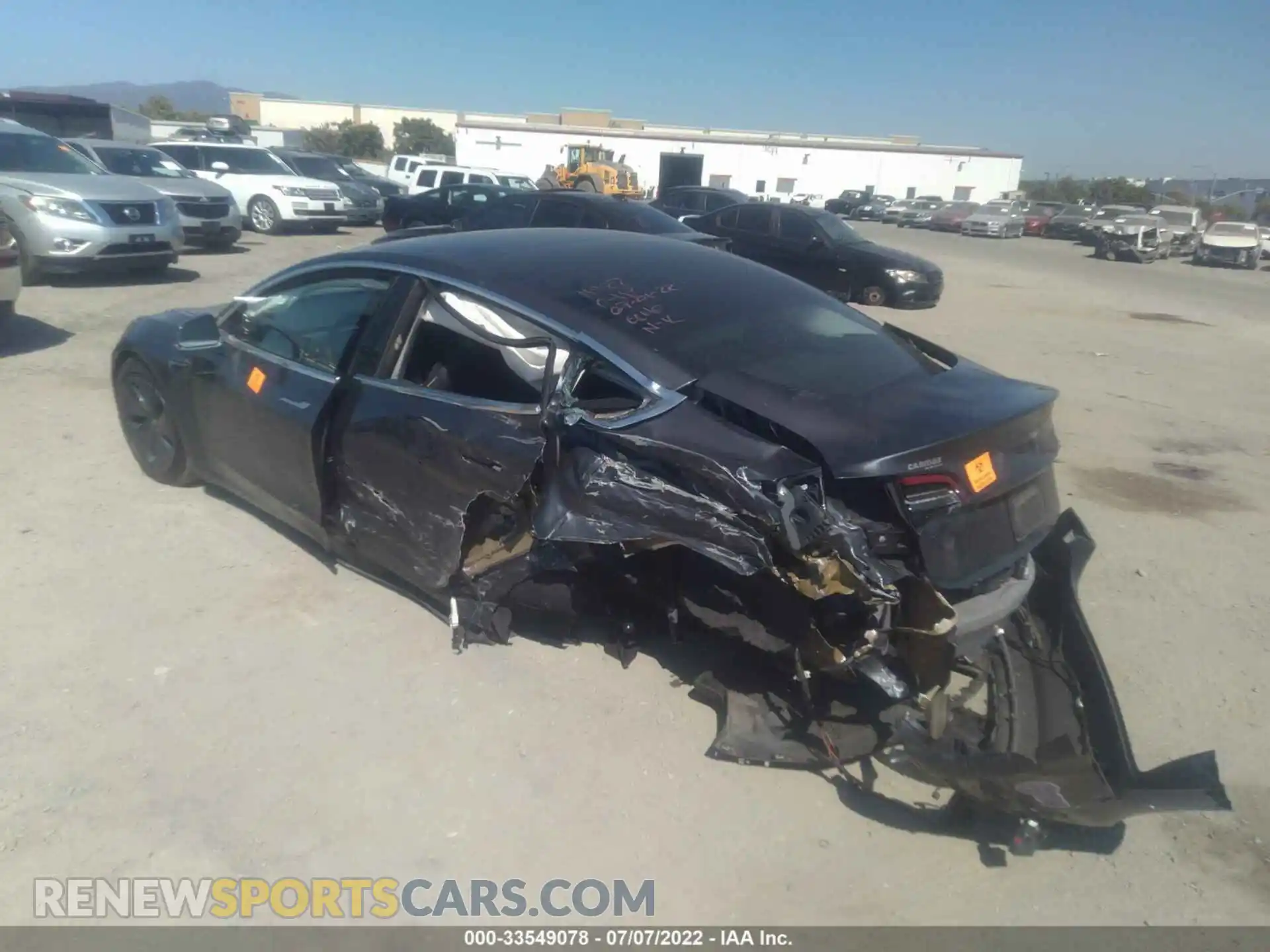 3 Photograph of a damaged car 5YJ3E1EA3KF325736 TESLA MODEL 3 2019