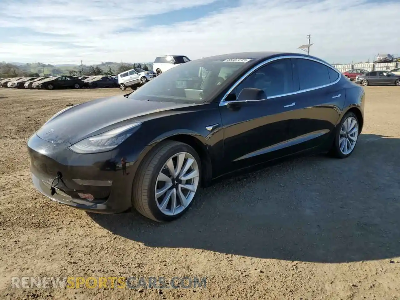 1 Photograph of a damaged car 5YJ3E1EA3KF346098 TESLA MODEL 3 2019
