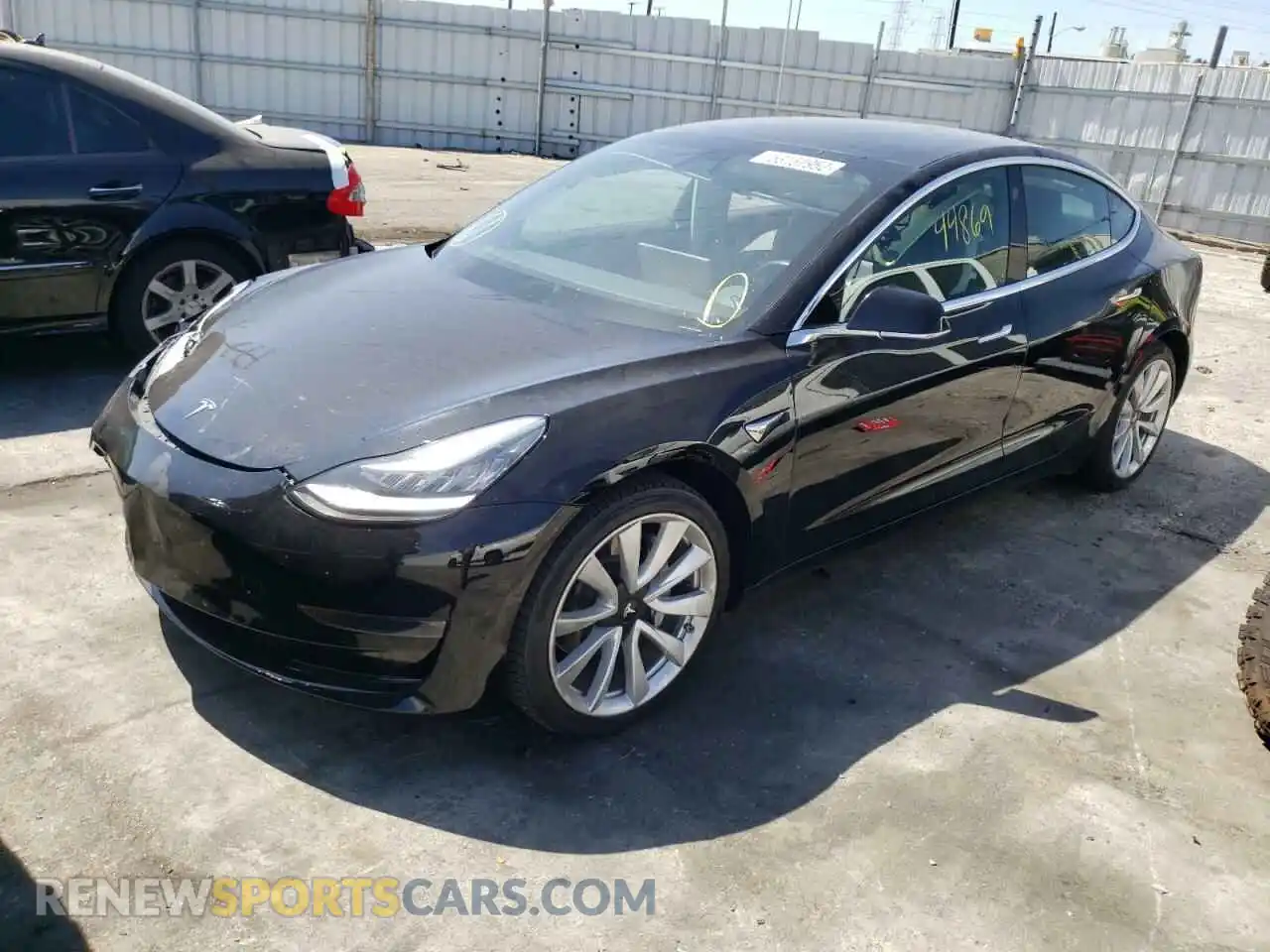 2 Photograph of a damaged car 5YJ3E1EA3KF357442 TESLA MODEL 3 2019