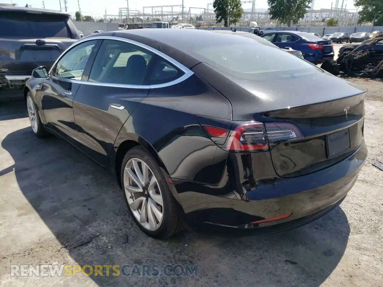 3 Photograph of a damaged car 5YJ3E1EA3KF357442 TESLA MODEL 3 2019
