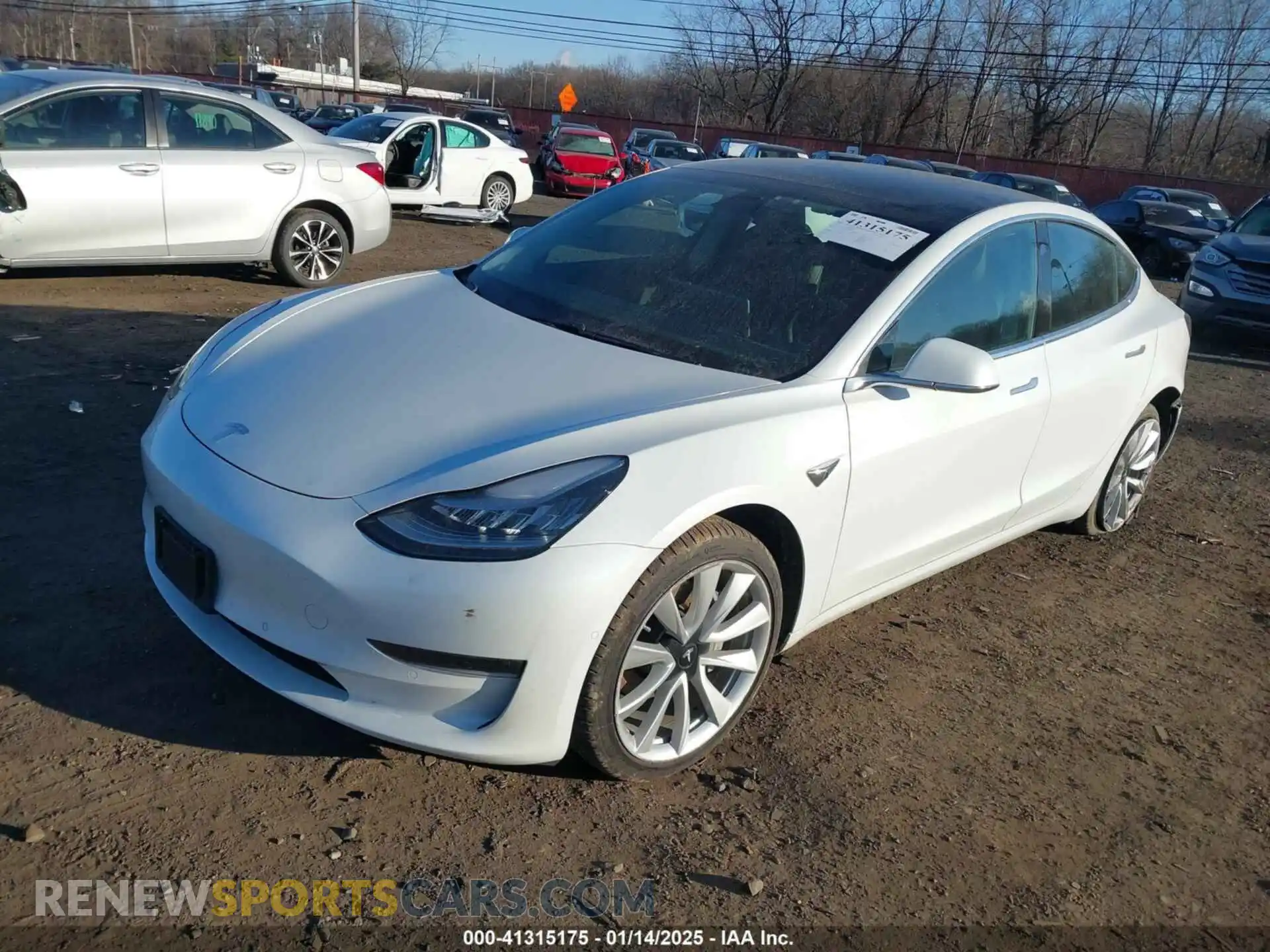 2 Photograph of a damaged car 5YJ3E1EA3KF402525 TESLA MODEL 3 2019