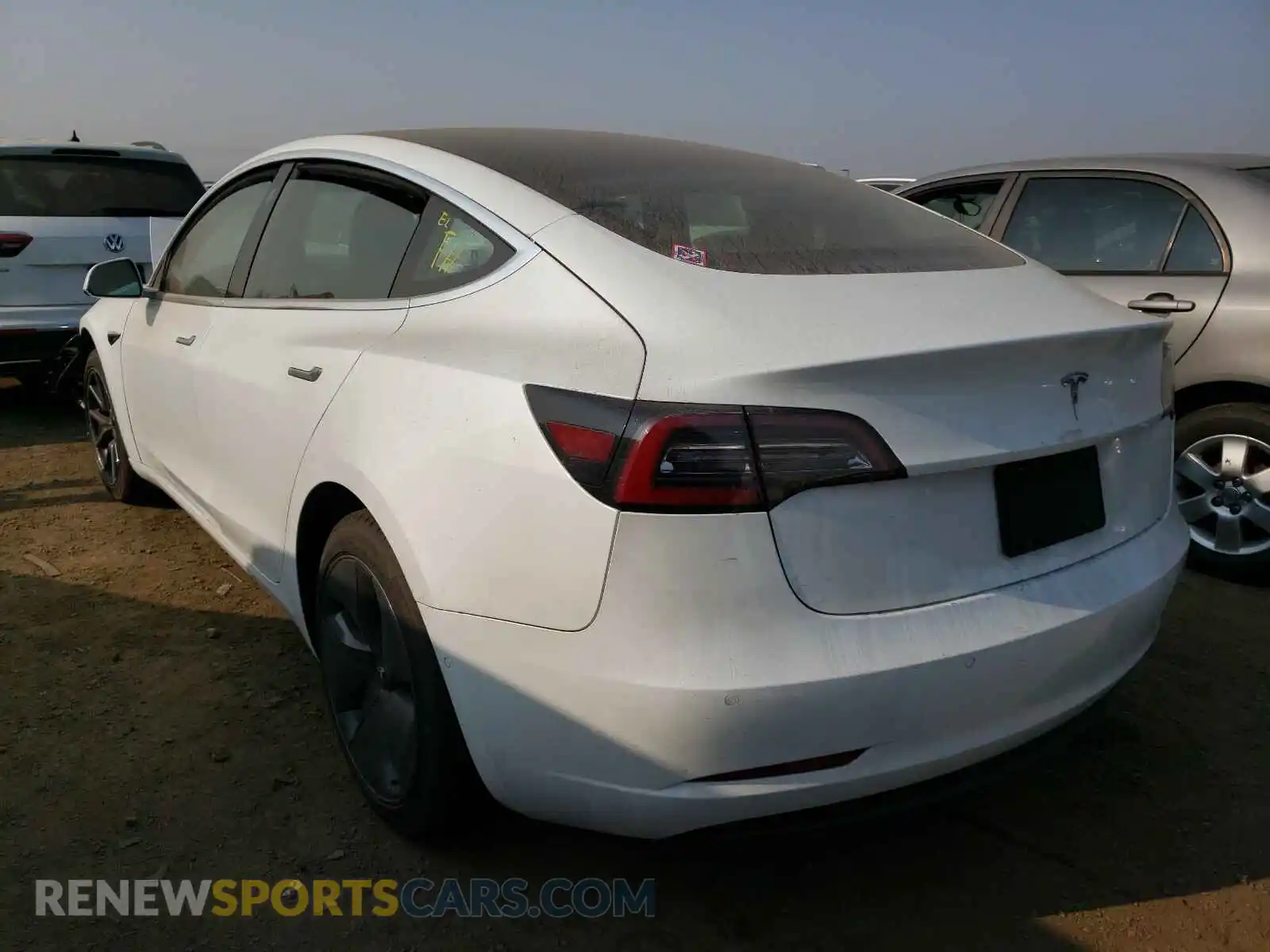 3 Photograph of a damaged car 5YJ3E1EA3KF415954 TESLA MODEL 3 2019