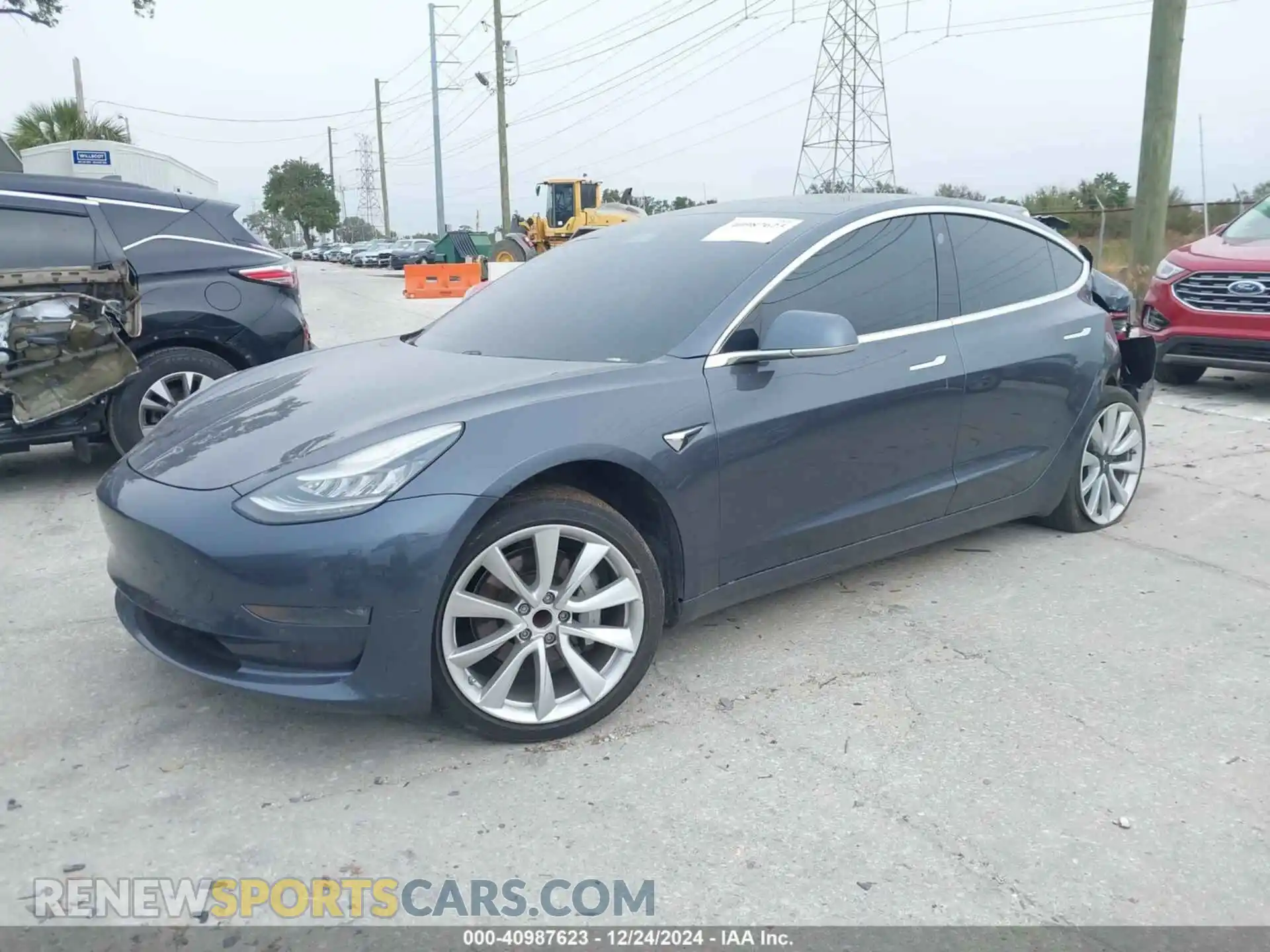 2 Photograph of a damaged car 5YJ3E1EA3KF425397 TESLA MODEL 3 2019