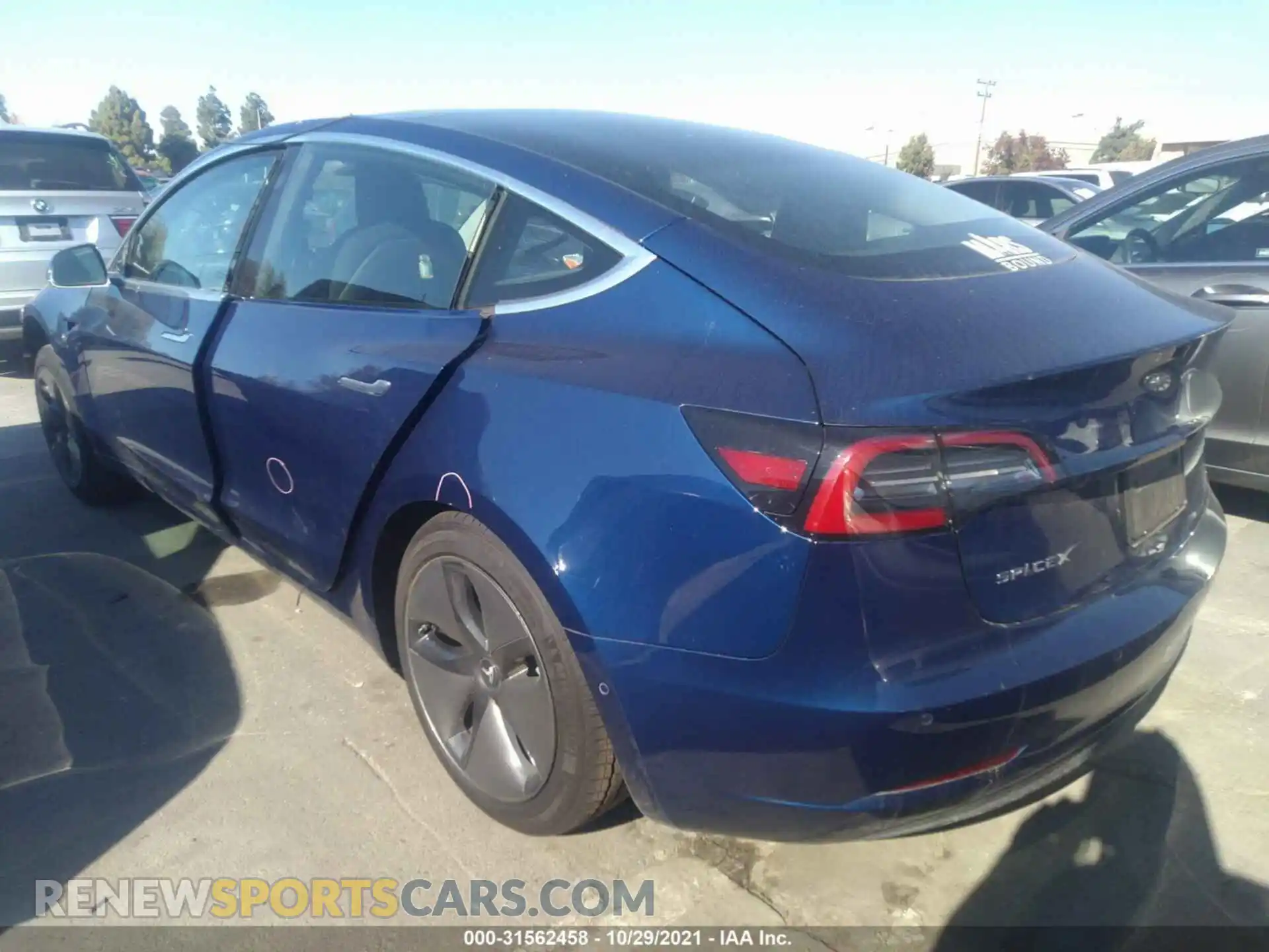 3 Photograph of a damaged car 5YJ3E1EA4KF193585 TESLA MODEL 3 2019