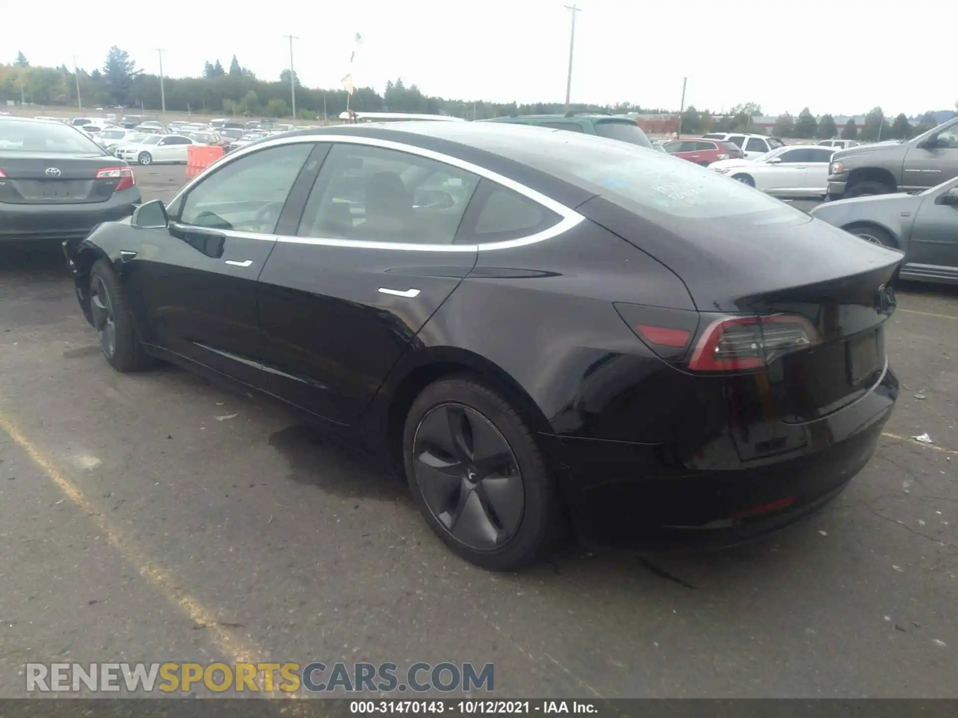 3 Photograph of a damaged car 5YJ3E1EA4KF297249 TESLA MODEL 3 2019