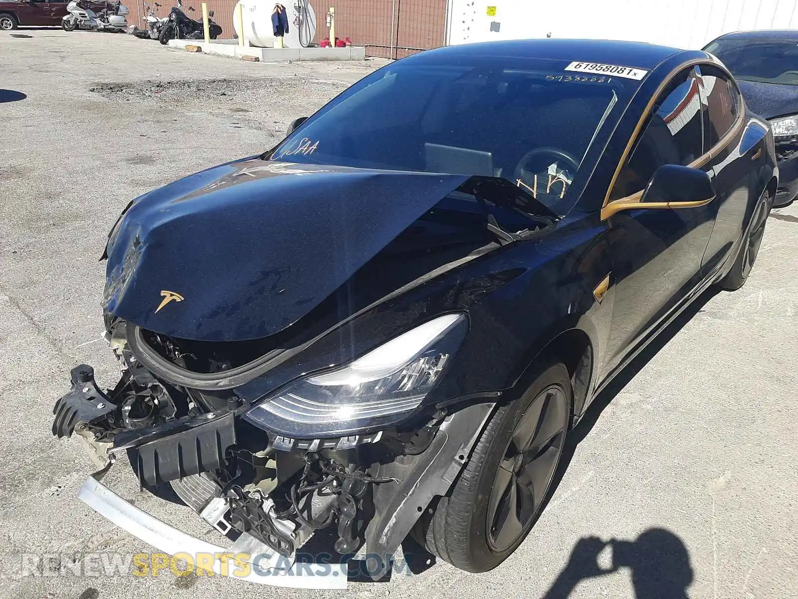 2 Photograph of a damaged car 5YJ3E1EA4KF297414 TESLA MODEL 3 2019