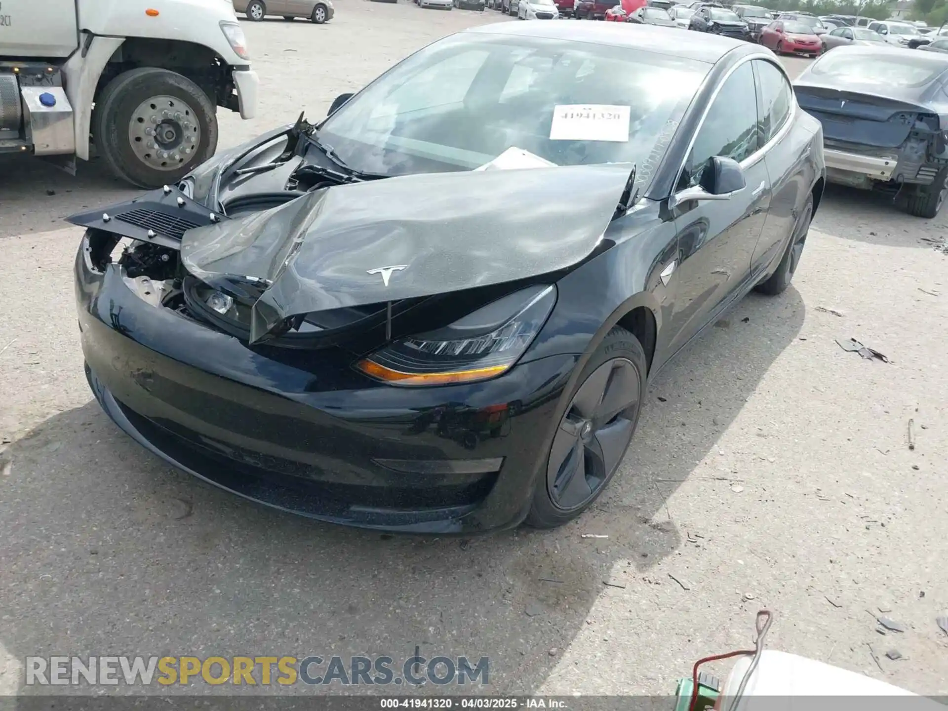 2 Photograph of a damaged car 5YJ3E1EA4KF297963 TESLA MODEL 3 2019