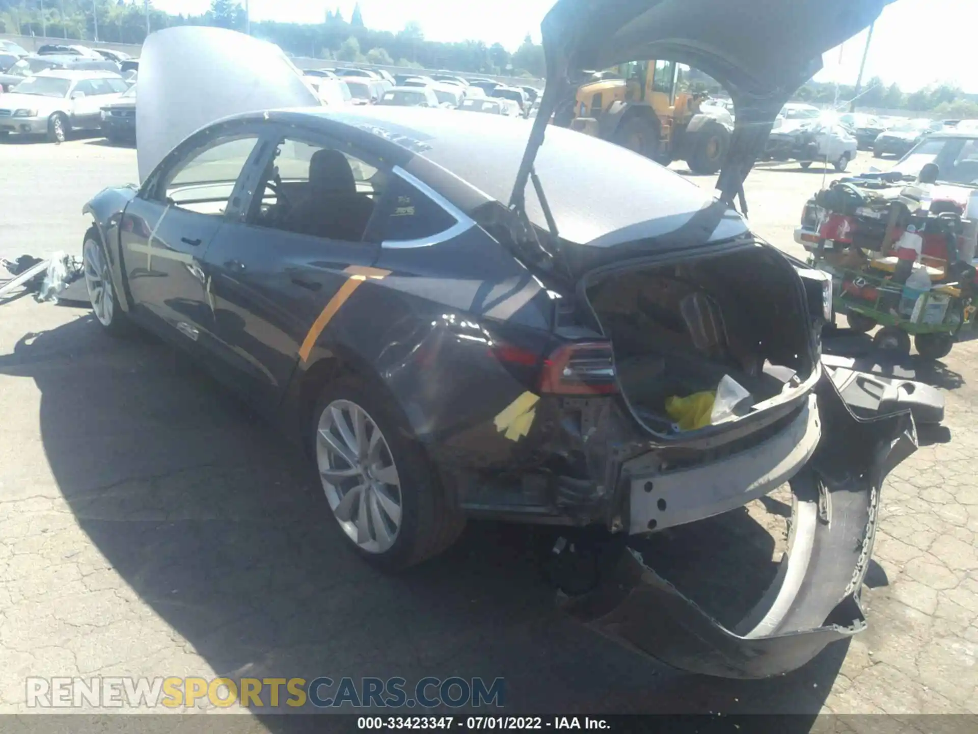 3 Photograph of a damaged car 5YJ3E1EA4KF300912 TESLA MODEL 3 2019