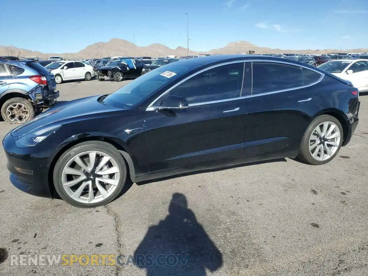 1 Photograph of a damaged car 5YJ3E1EA4KF314146 TESLA MODEL 3 2019