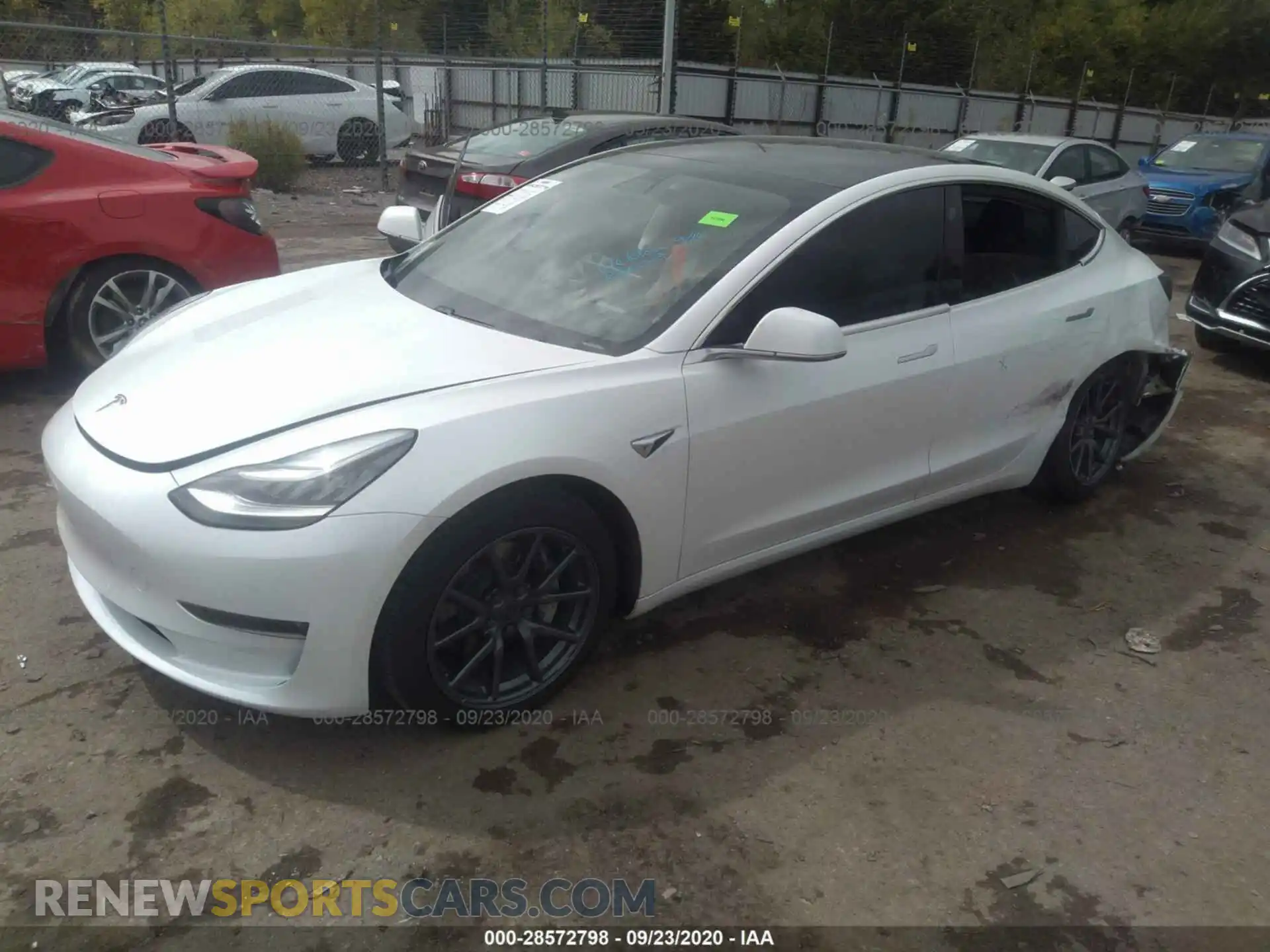 2 Photograph of a damaged car 5YJ3E1EA4KF317452 TESLA MODEL 3 2019