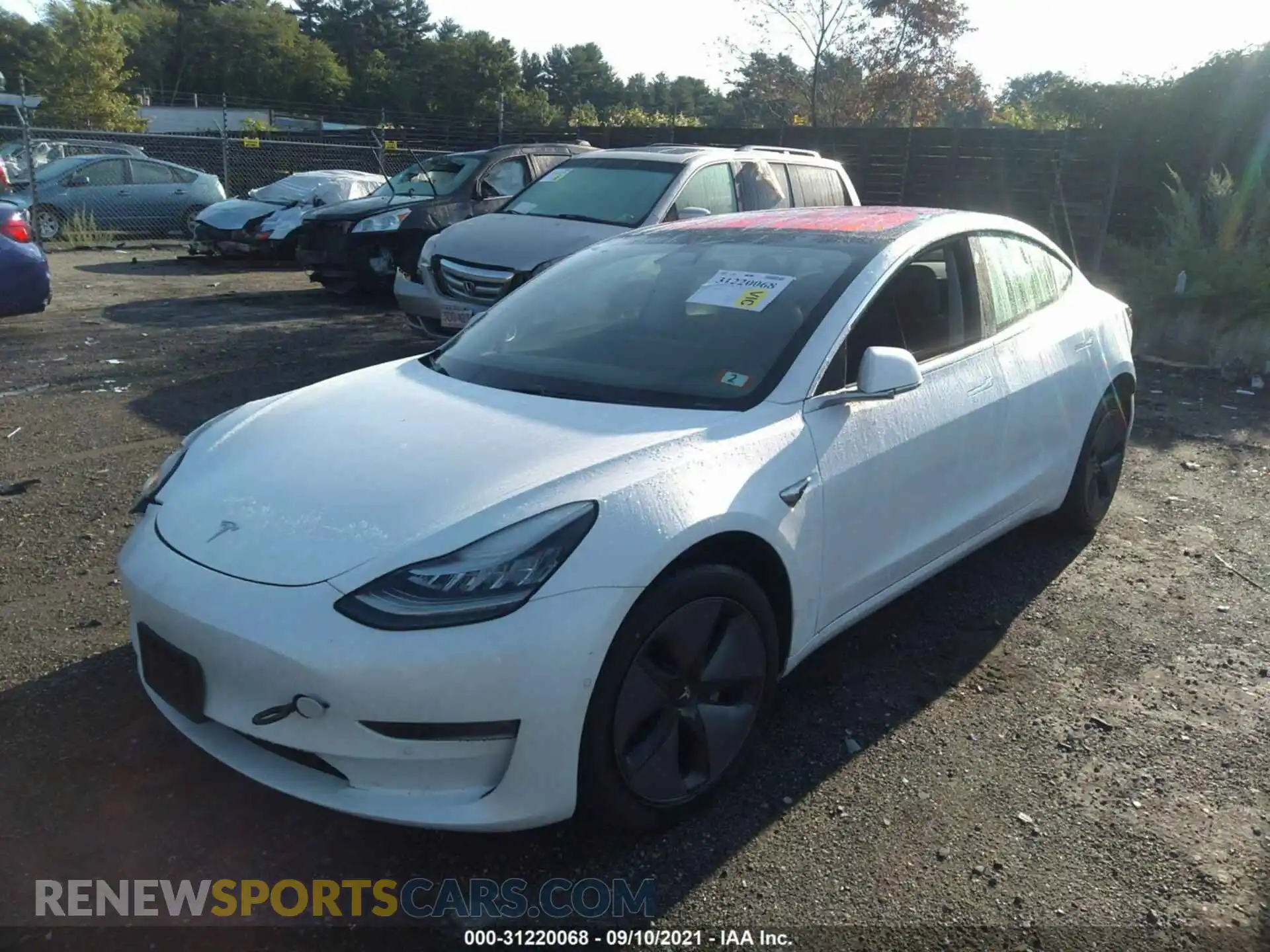 2 Photograph of a damaged car 5YJ3E1EA4KF326510 TESLA MODEL 3 2019