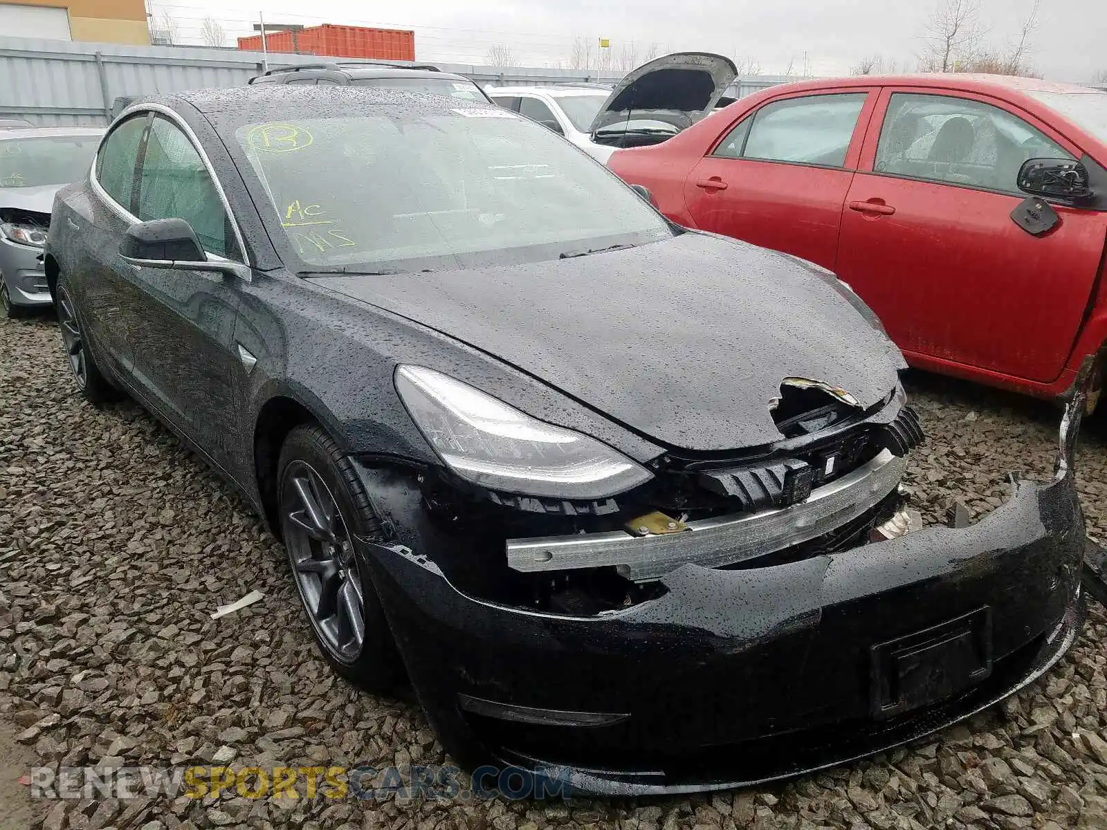 1 Photograph of a damaged car 5YJ3E1EA4KF329357 TESLA MODEL 3 2019