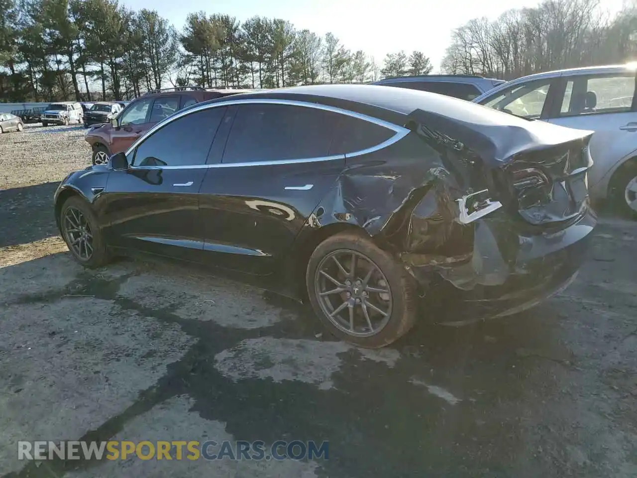 2 Photograph of a damaged car 5YJ3E1EA4KF399862 TESLA MODEL 3 2019