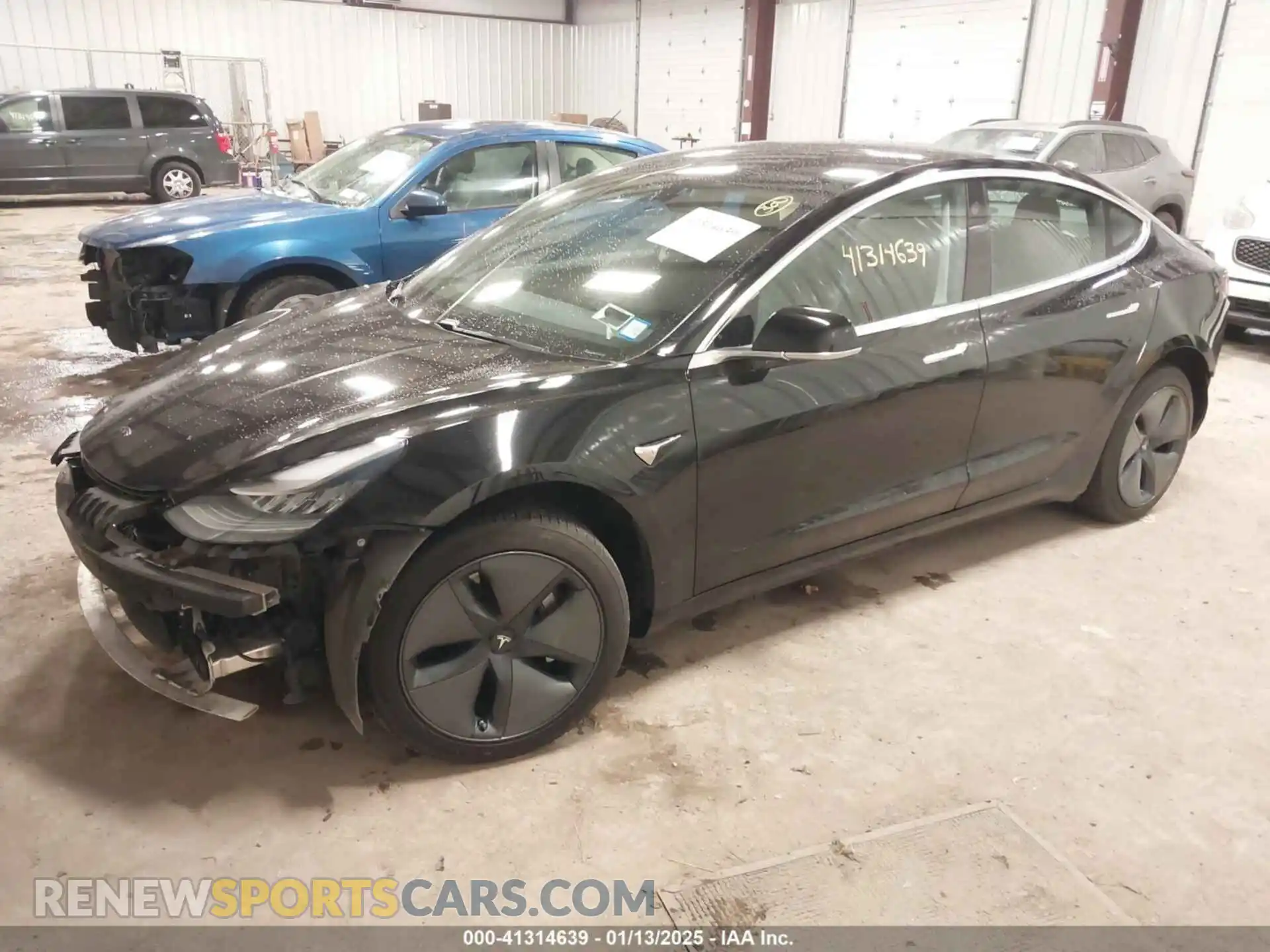 2 Photograph of a damaged car 5YJ3E1EA4KF409841 TESLA MODEL 3 2019