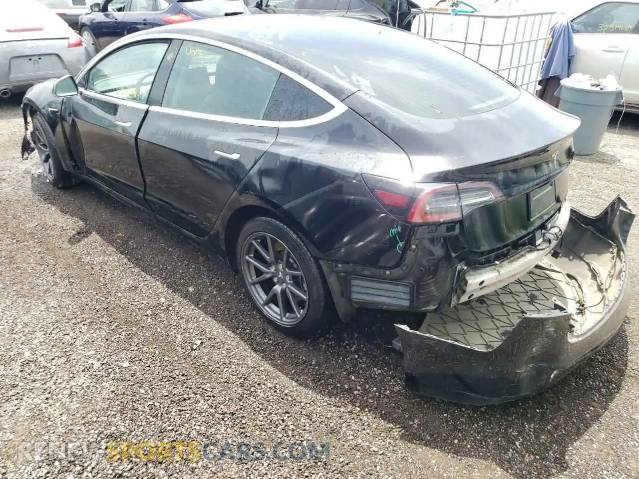 3 Photograph of a damaged car 5YJ3E1EA4KF418698 TESLA MODEL 3 2019