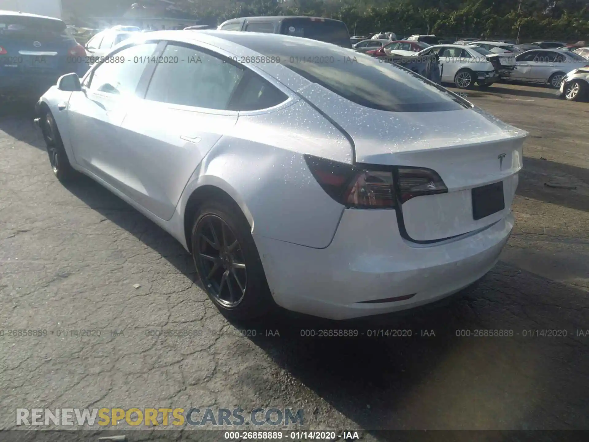 3 Photograph of a damaged car 5YJ3E1EA4KF435663 TESLA MODEL 3 2019