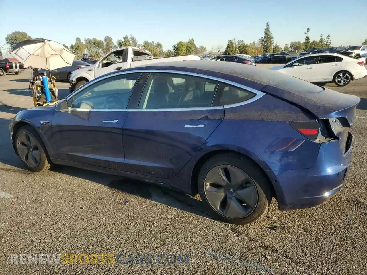 2 Photograph of a damaged car 5YJ3E1EA4KF436067 TESLA MODEL 3 2019