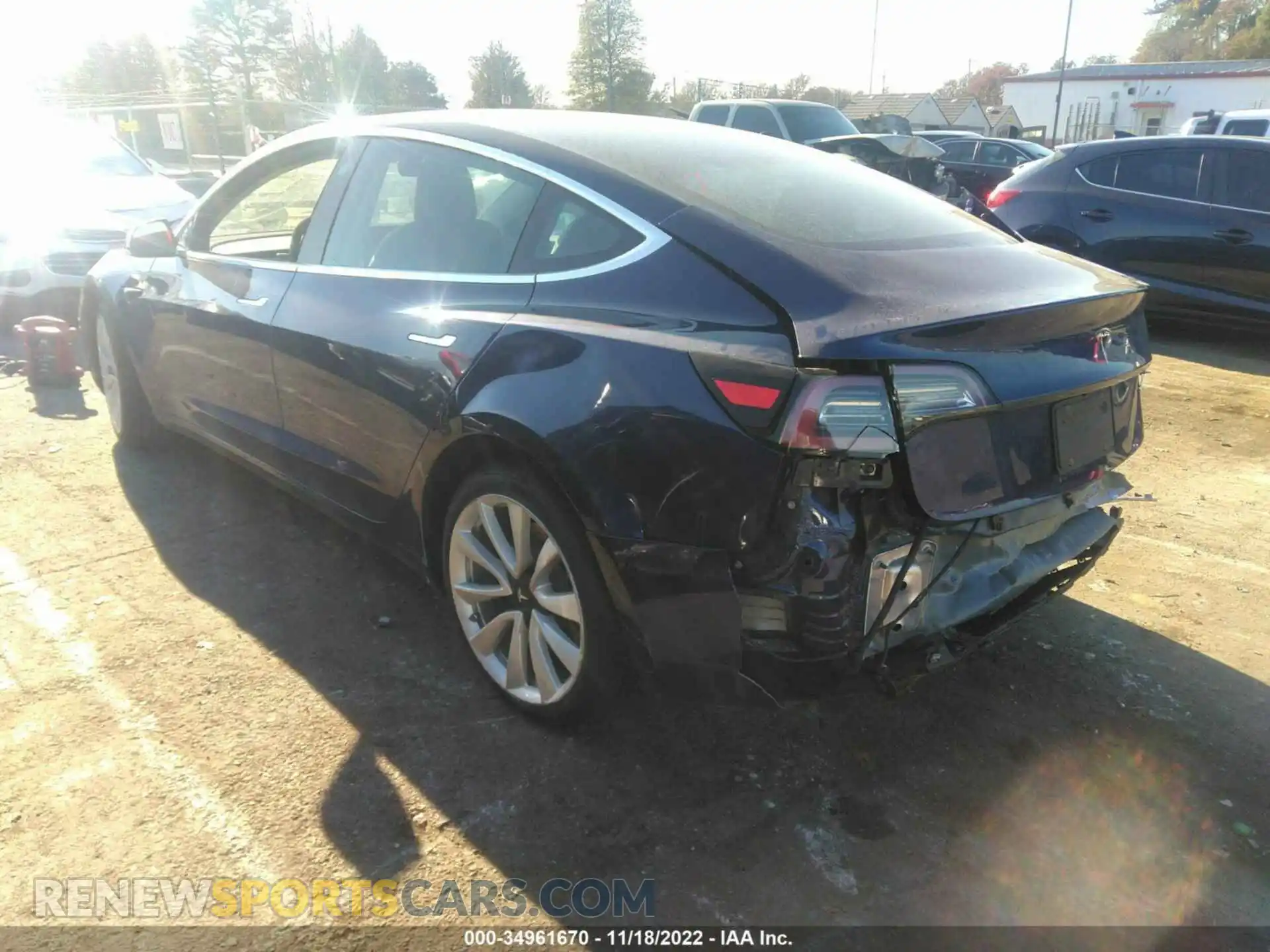 3 Photograph of a damaged car 5YJ3E1EA4KF446503 TESLA MODEL 3 2019