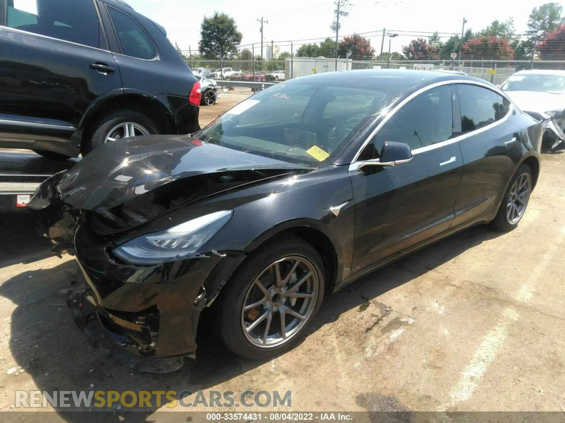 2 fotografías del automóvil dañado 5YJ3E1EA4KF449479 TESLA MODEL 3 2019