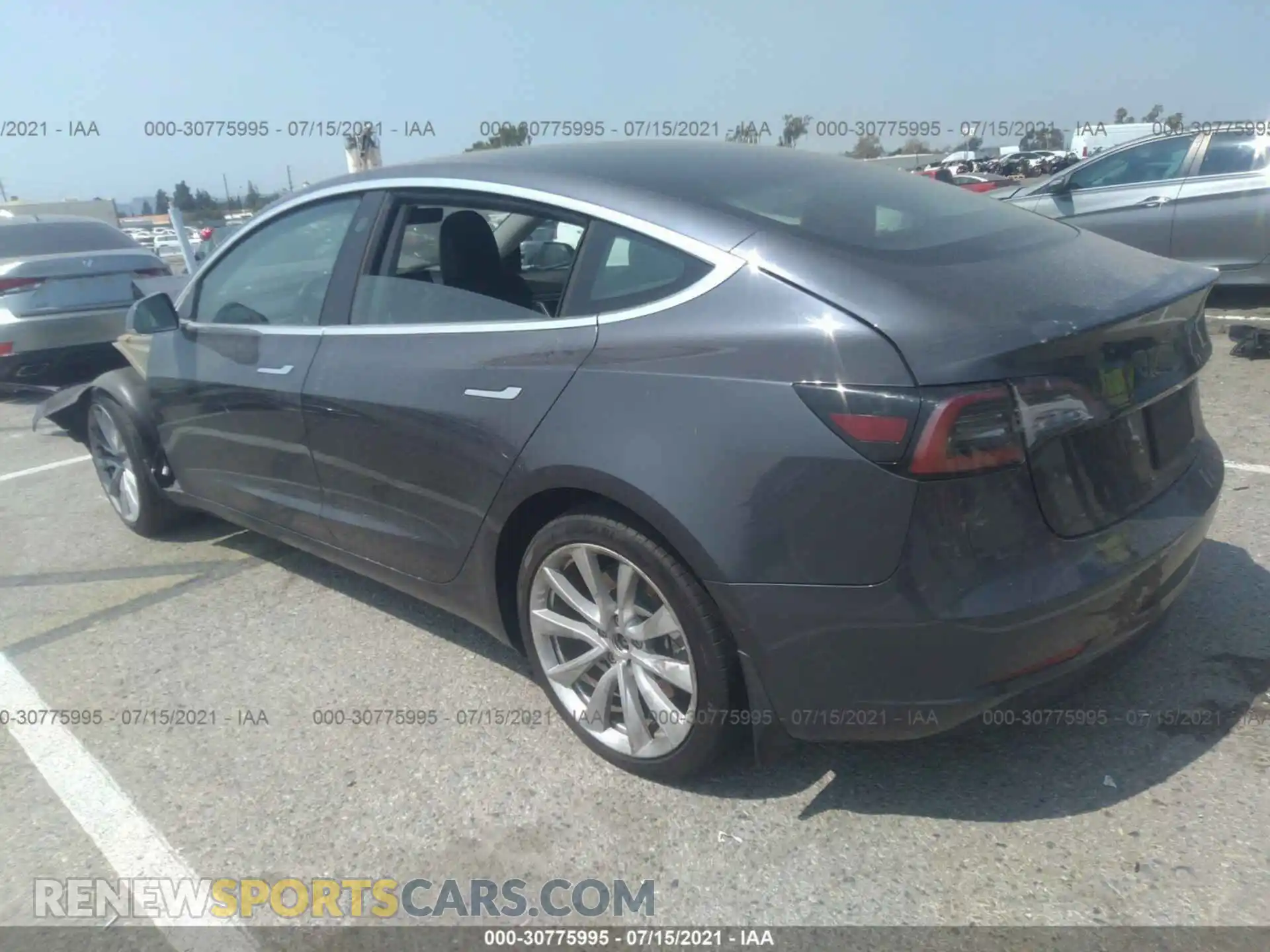 3 Photograph of a damaged car 5YJ3E1EA4KF475922 TESLA MODEL 3 2019