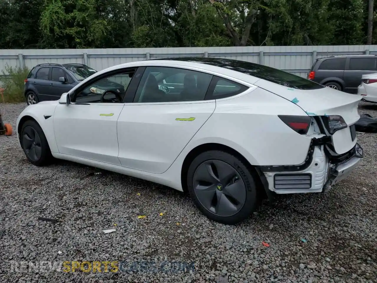2 Photograph of a damaged car 5YJ3E1EA4KF483728 TESLA MODEL 3 2019