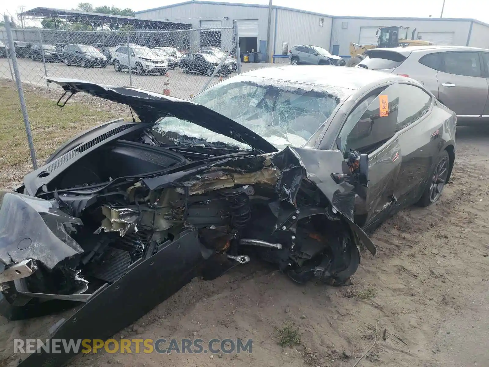 2 Photograph of a damaged car 5YJ3E1EA4KF484412 TESLA MODEL 3 2019