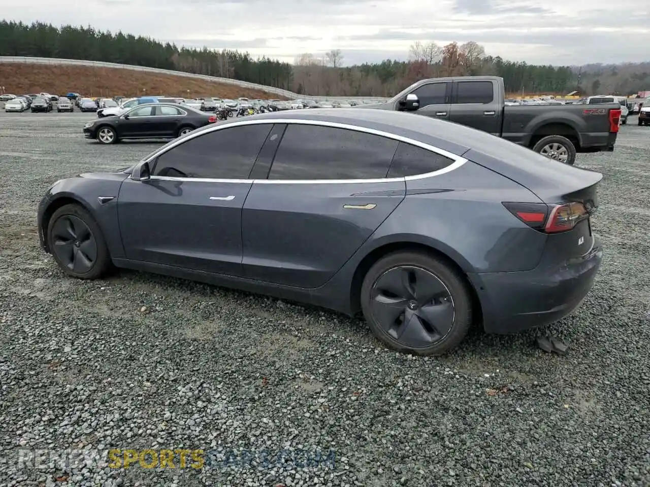 2 Photograph of a damaged car 5YJ3E1EA4KF531034 TESLA MODEL 3 2019