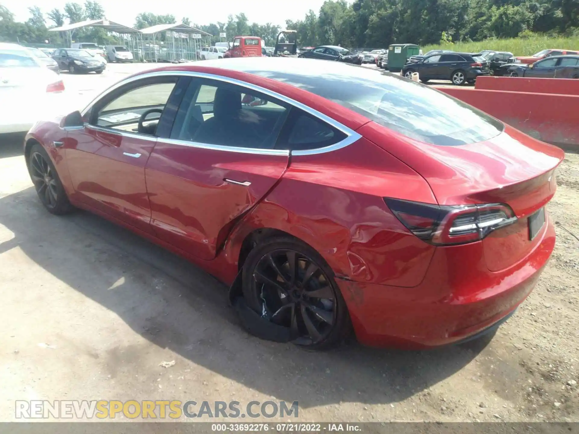 3 Photograph of a damaged car 5YJ3E1EA4KF536895 TESLA MODEL 3 2019