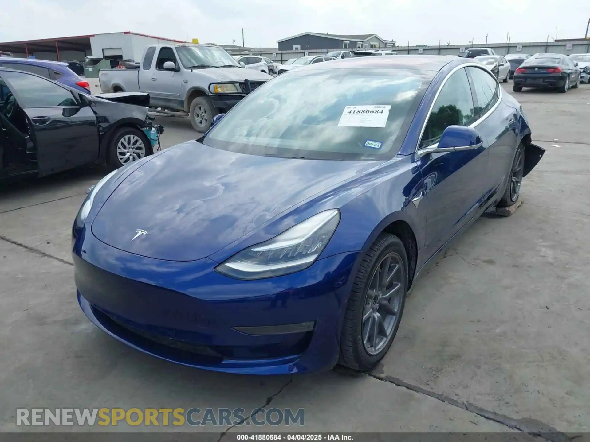 2 Photograph of a damaged car 5YJ3E1EA5KF190453 TESLA MODEL 3 2019