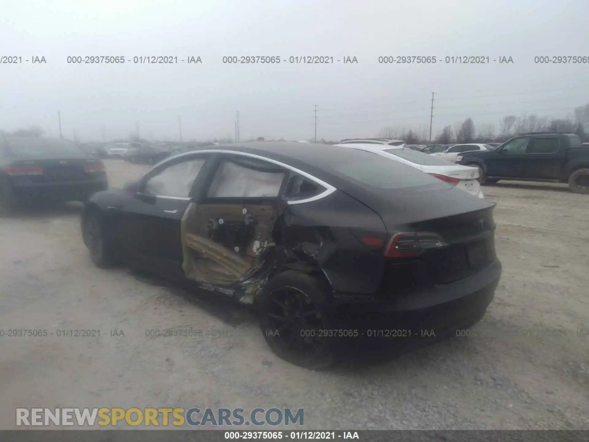 3 Photograph of a damaged car 5YJ3E1EA5KF306511 TESLA MODEL 3 2019