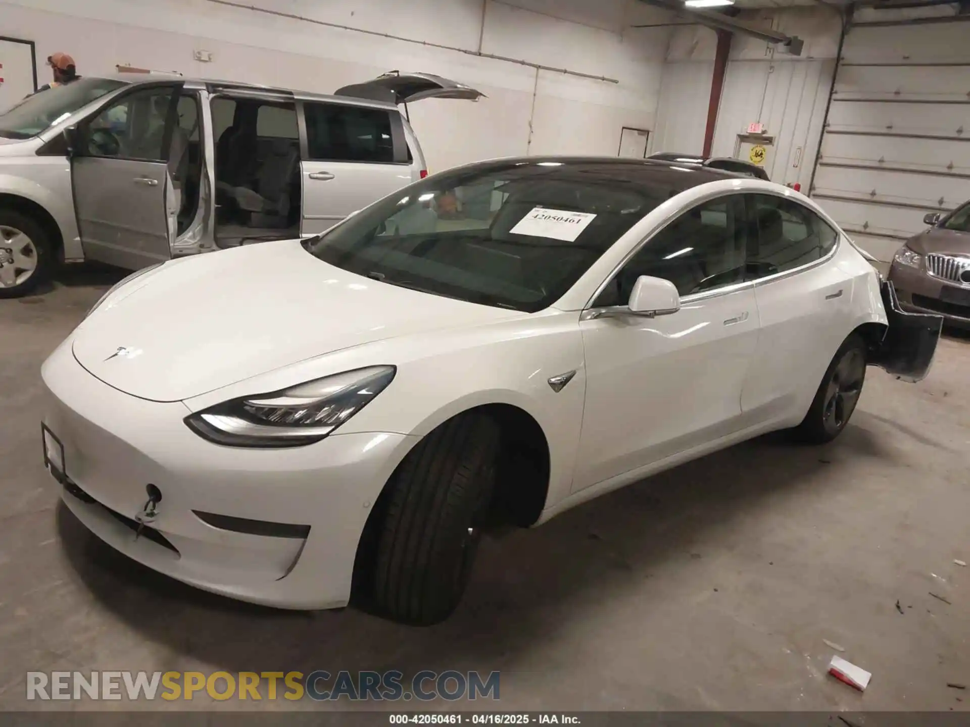 2 Photograph of a damaged car 5YJ3E1EA5KF317542 TESLA MODEL 3 2019