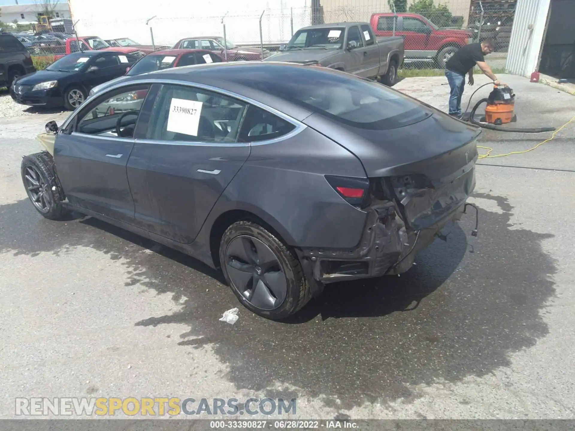 3 Photograph of a damaged car 5YJ3E1EA5KF327701 TESLA MODEL 3 2019