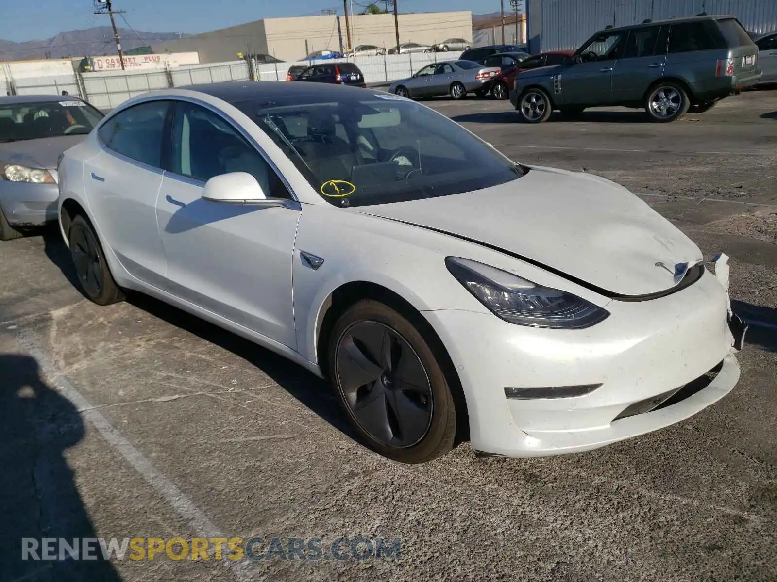 1 Photograph of a damaged car 5YJ3E1EA5KF345048 TESLA MODEL 3 2019