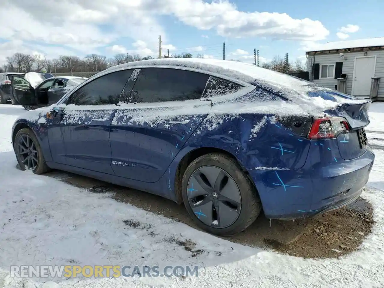 2 Photograph of a damaged car 5YJ3E1EA5KF396601 TESLA MODEL 3 2019