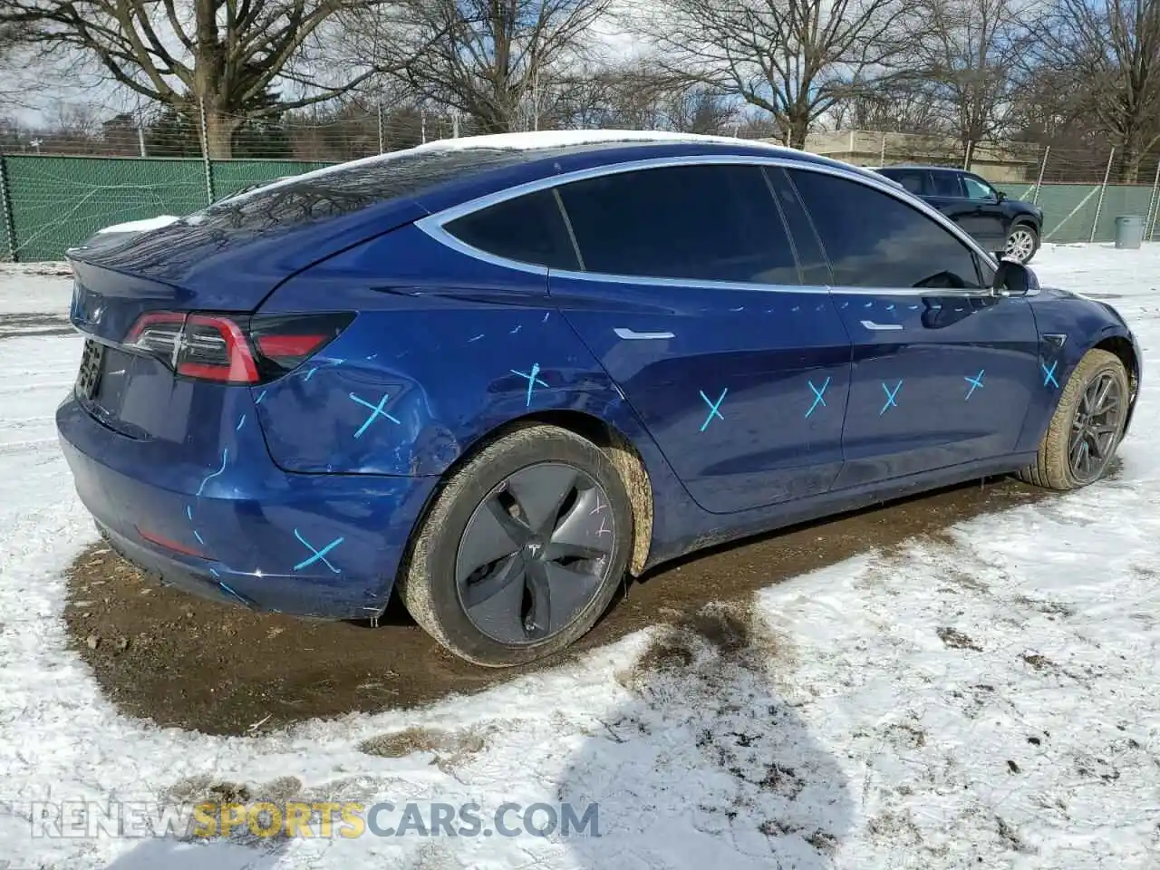 3 Photograph of a damaged car 5YJ3E1EA5KF396601 TESLA MODEL 3 2019