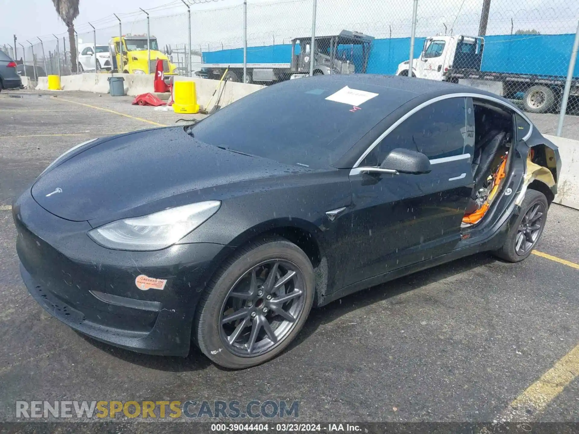 2 Photograph of a damaged car 5YJ3E1EA5KF399353 TESLA MODEL 3 2019