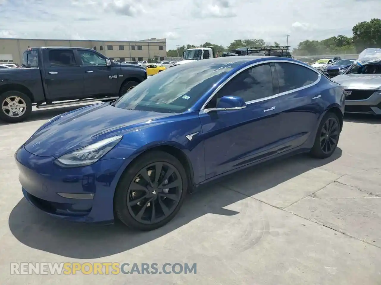 1 Photograph of a damaged car 5YJ3E1EA5KF407516 TESLA MODEL 3 2019
