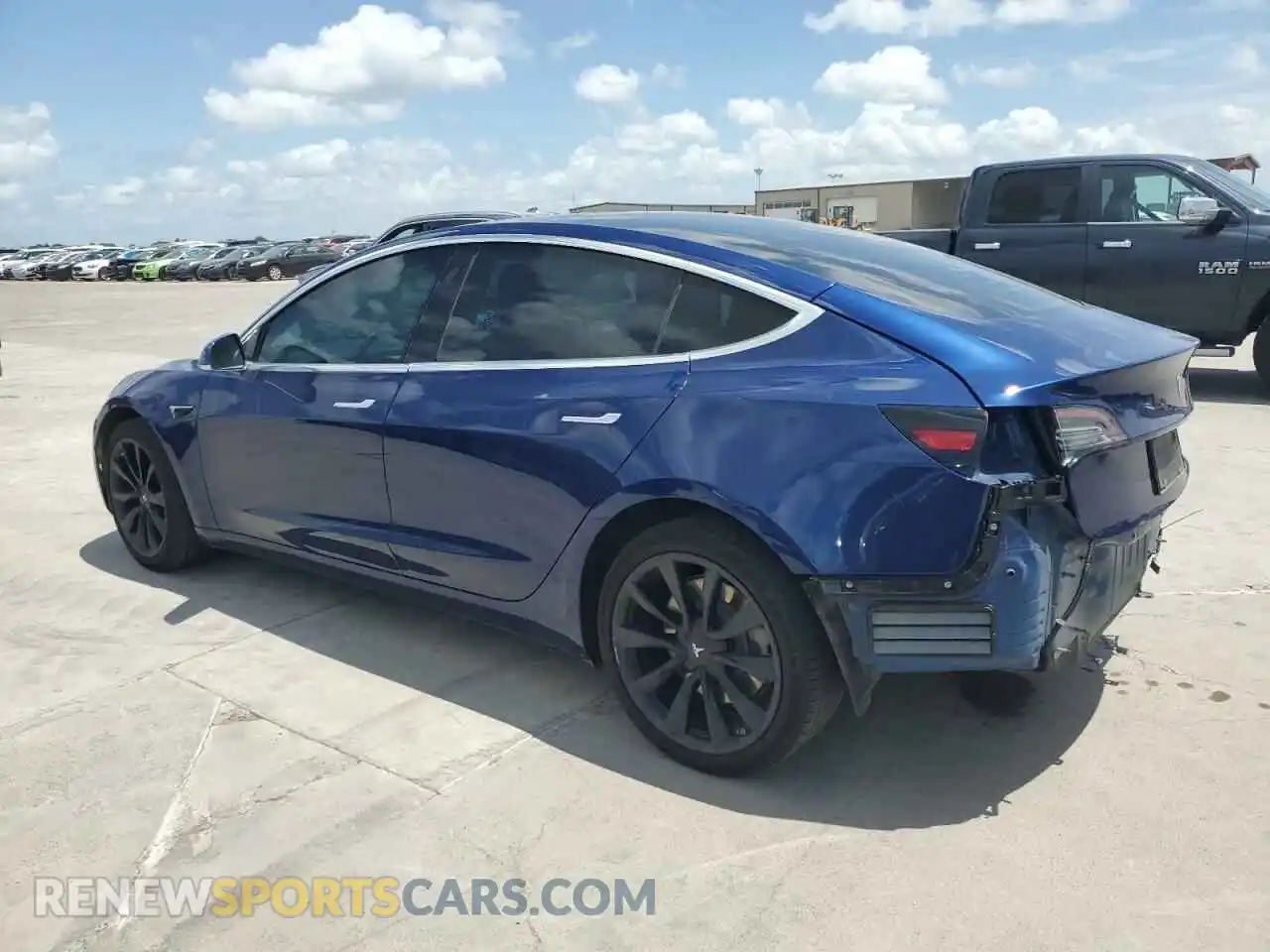 2 Photograph of a damaged car 5YJ3E1EA5KF407516 TESLA MODEL 3 2019