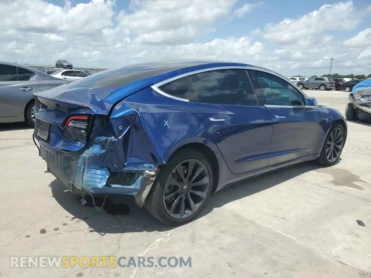 3 Photograph of a damaged car 5YJ3E1EA5KF407516 TESLA MODEL 3 2019