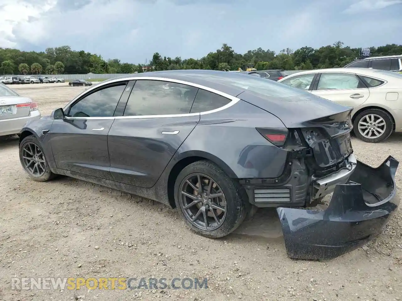 2 Photograph of a damaged car 5YJ3E1EA5KF411226 TESLA MODEL 3 2019
