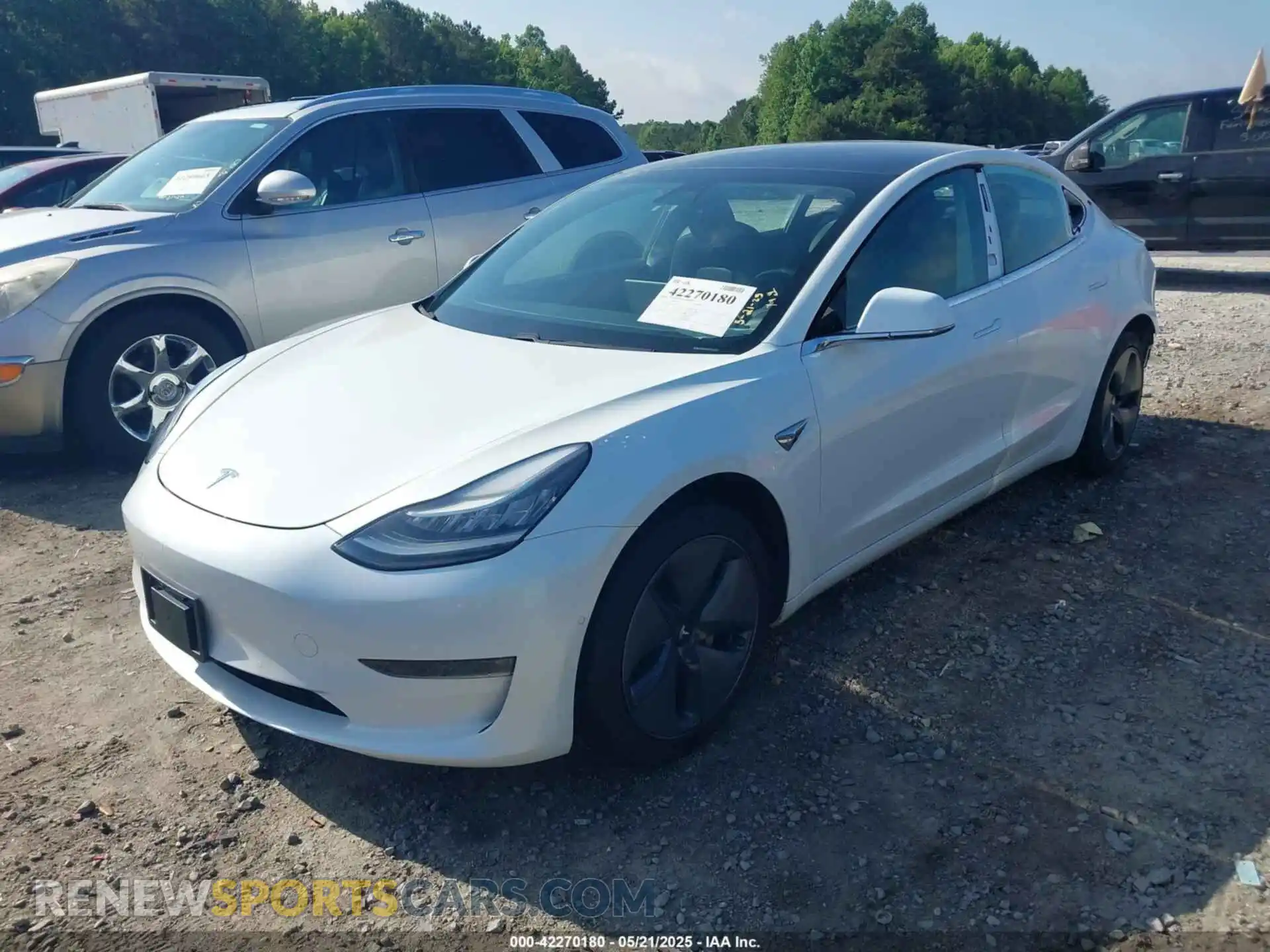 2 Photograph of a damaged car 5YJ3E1EA5KF412117 TESLA MODEL 3 2019