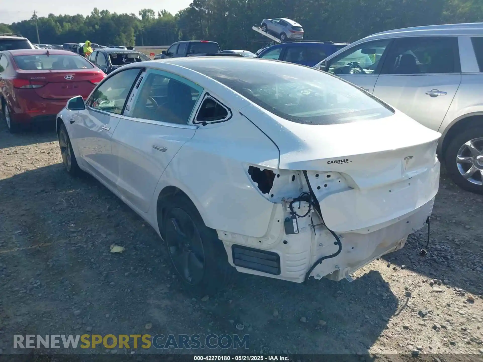 3 Photograph of a damaged car 5YJ3E1EA5KF412117 TESLA MODEL 3 2019