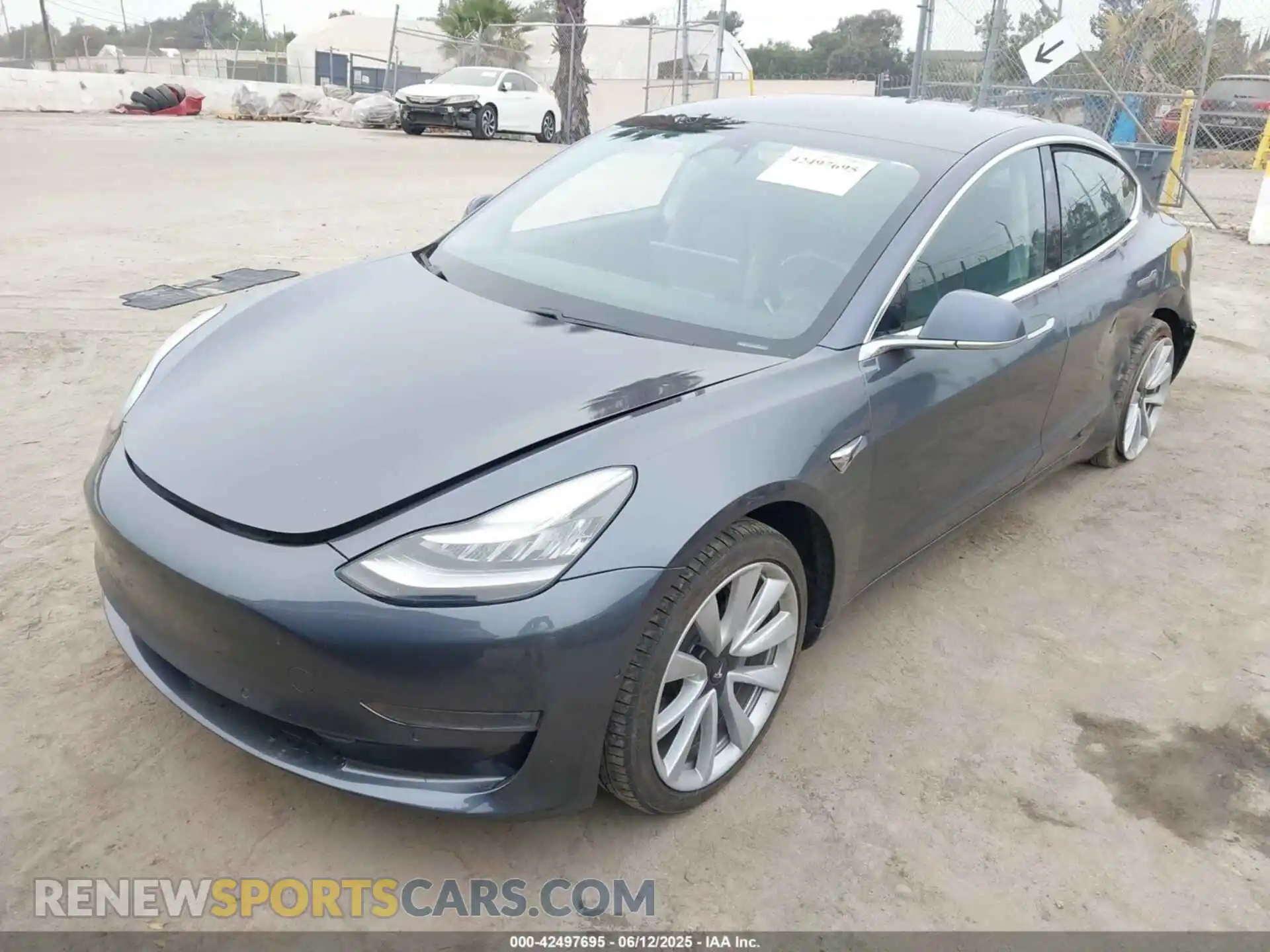 2 Photograph of a damaged car 5YJ3E1EA5KF412599 TESLA MODEL 3 2019